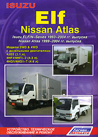 Isuzu Elf, Nissan Atlas. Isuzu Elf/N-Series 1993-2004 гг. выпуска. Nissan Atlas 1999-2004 гг. выпуска. Устройство, техническое обслуживание и ремонт