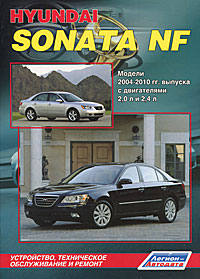 Hyundai Sonata NF 2004-2010 года выпуска с двигателями 2, 0 л. и 2, 4 л. Устройство, техническое обслуживание и ремонт