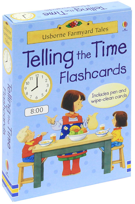 Telling the Time Flashcards (набор из 50 карточек и маркера)