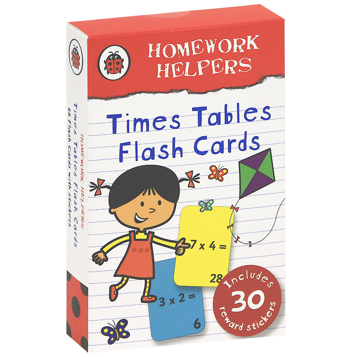 Times Table Flash Cards (комплект из 67 карточек)