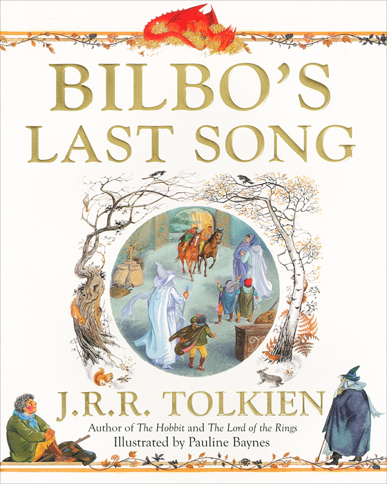 Bilbos Last Song12296407 Bilbos Last Song12296407While Bilbo embarks on his last journey to the West, his mind is cast back to his first big adventure, The Hobbit. J.R.R.Tolkiens beautiful poem is brought to life through Pauline Baynes stunning illustrations. Its the perfect introduction to the epic fantasy series of The Hobbit and The Lord of the Rings for younger readers, and a real treat for all Tolkien fans. Baynes illustrations have been fully restored in this fantastic new edition, which is published to coincide with the film release of The Hobbit in autumn 2012.