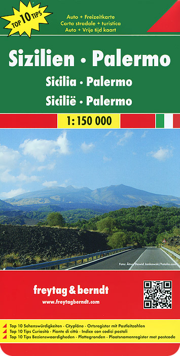 Sicily: Palermo: Road Map and Leisure Map