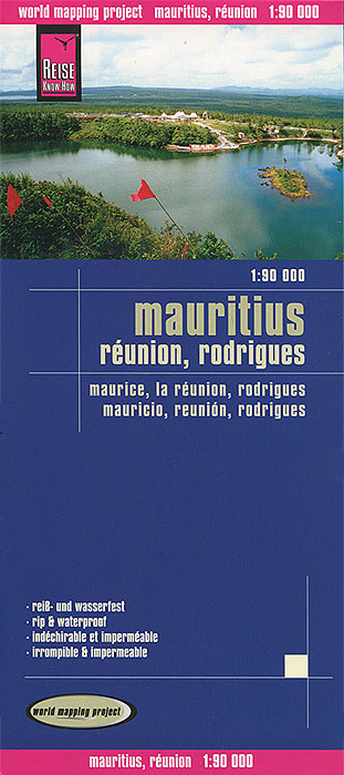 Mauritius. Reunion, Rodrigues. Карта