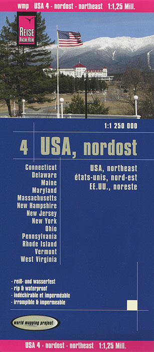 USA, nordost. Карта 4