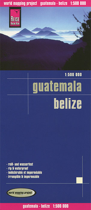 Guatemala. Belize. Карта