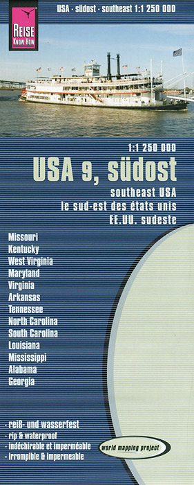 Southeast USA: Map