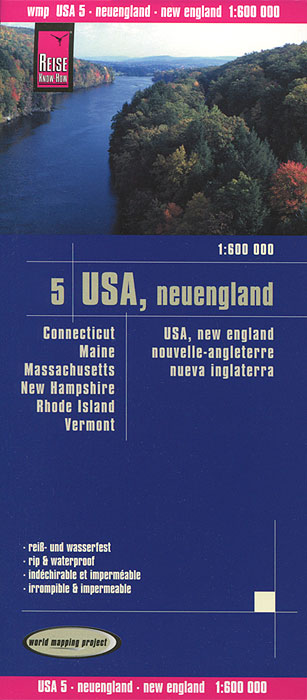 USA 5. Neuengland. Карта