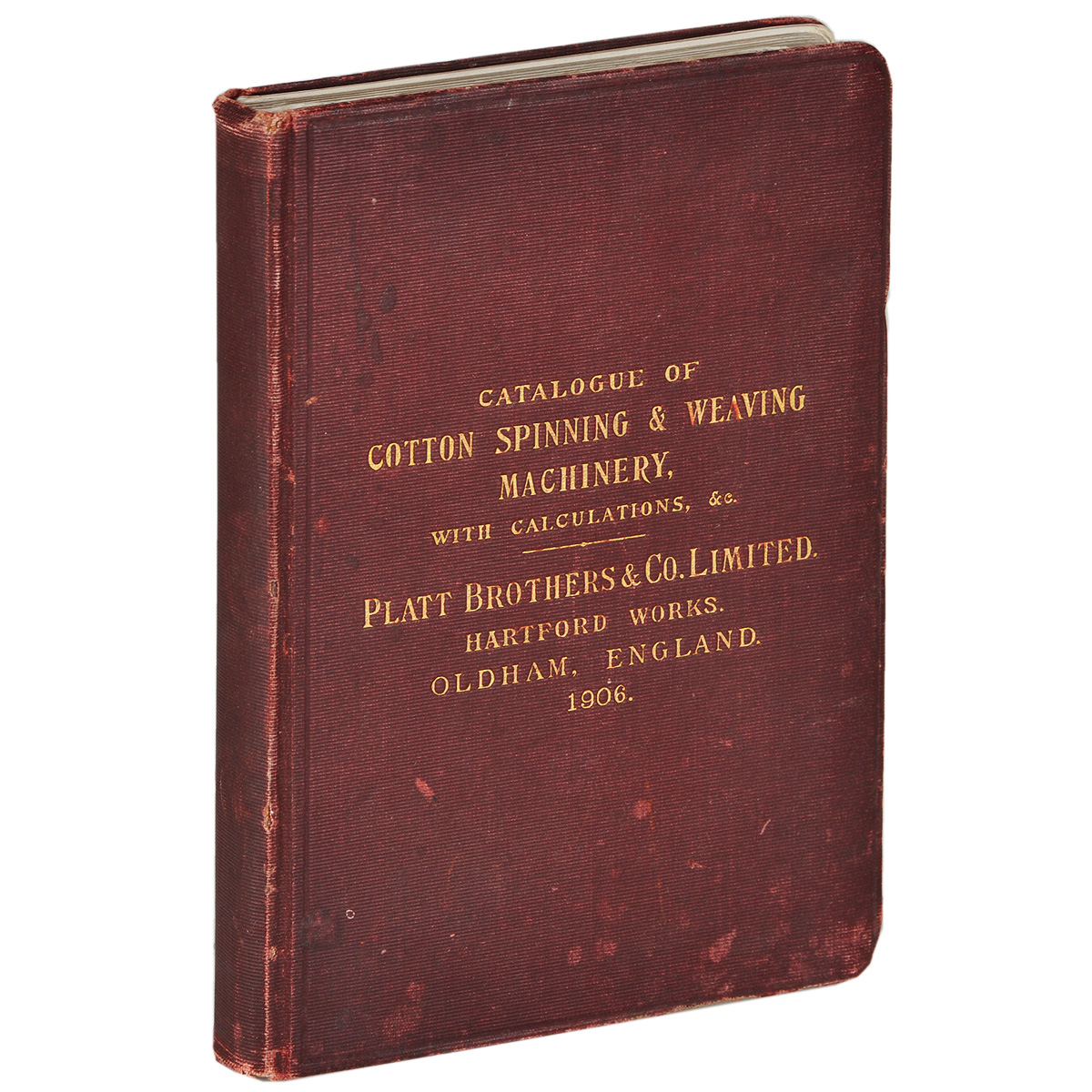 Catalogue of Cotton Spinning&Weaving Machinery