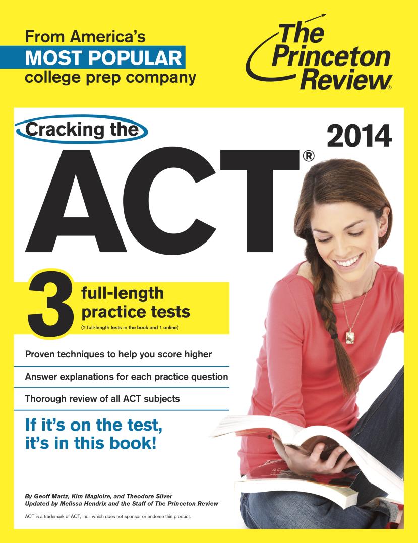 Cracking the ACT 2014