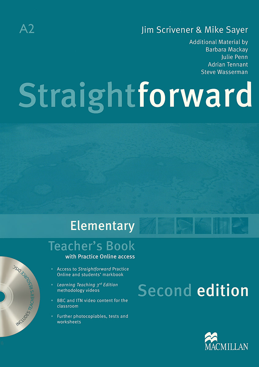 Straightforward A2: Elementary: Teacher's Book (+ DVD-ROM)