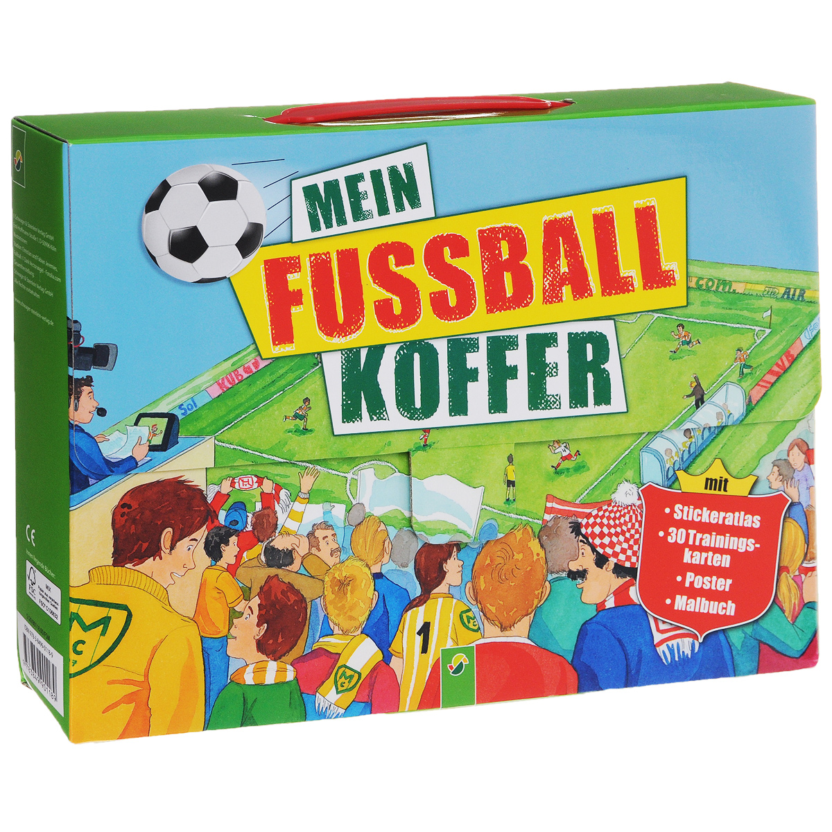 Mein Fussball Koffer (комплект из 2 книг, набора из 30 карточек и плаката)