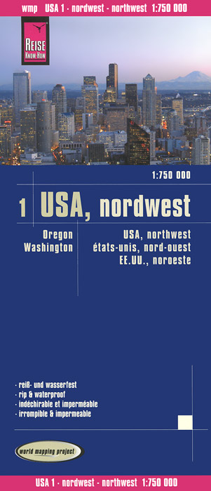 USA: Nordwest. Карта