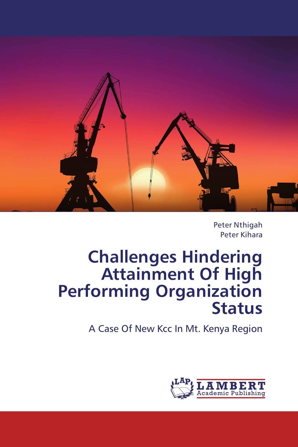 Challenges Hindering Attainment Of High Performing Organization Status12296407 Challenges Hindering Attainment Of High Performing Organization Status12296407Organizations have in the recent times faced demand for high performance from the stakeholders. In their effort to achieve the set goals & objectives, organizations have faced various challenges which hinder their performance and in worst cases, some close shop. Pressure has been on the organizations to deliver high performance without much consideration on the challenges that hinder them. Low profitability, high employee turnover & business closure are consequences of high stakeholders’ demand on one hand and various challenges on the other. The purpose of the research was to investigate the challenges that hinder an organization from attaining a HPO status. It focused on challenges in relation to human resources, organizational elements & commerce maximization & their influence on New KCC in Mt. Kenya Region. The descriptive research design was employed with the target population being the management and employees of the organization. The population for the study consisted of 220...