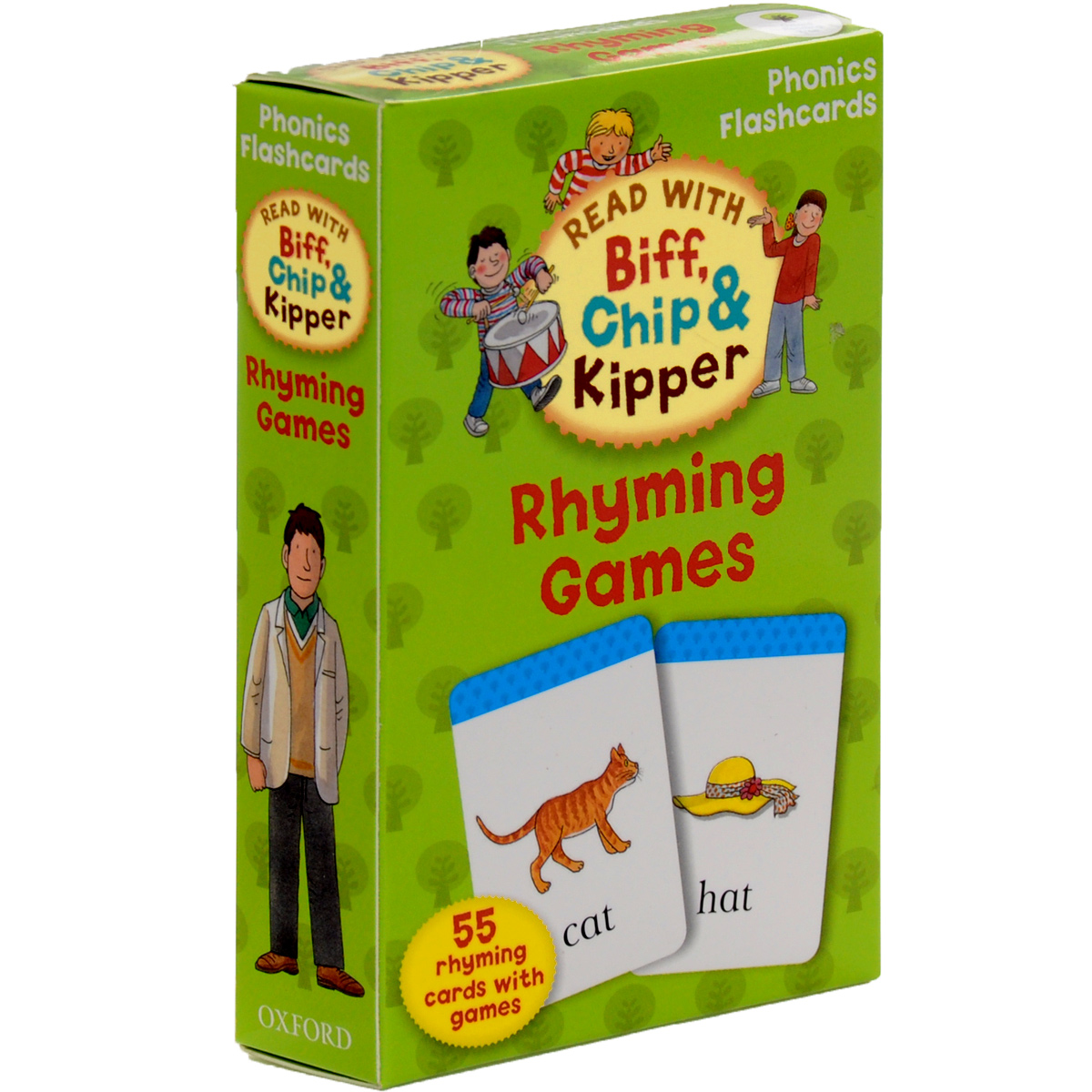 Read with Biff, Chip, and Kipper: Rhyming Games: Phonics Flashcards (набор из 55 карточек)