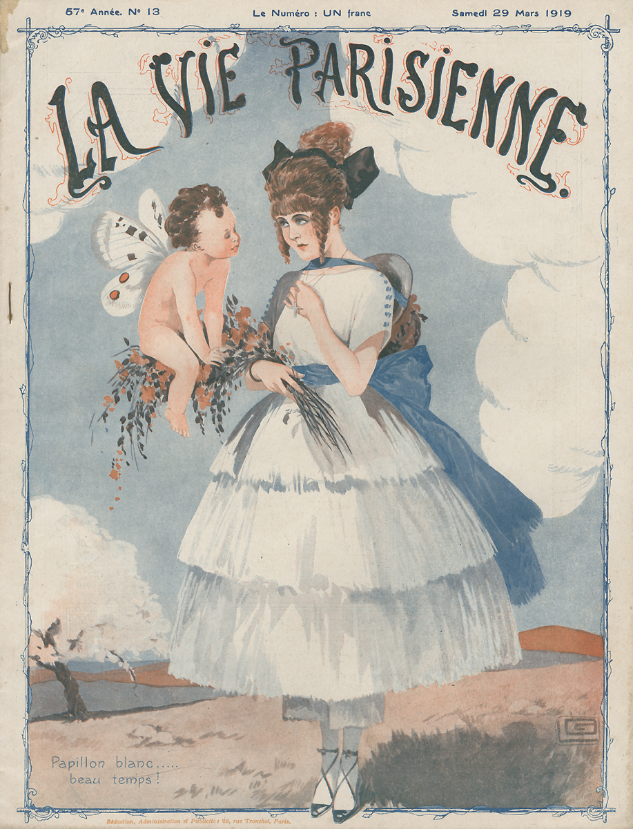 La Vie Parisienne, №13, март 1919ПК301004_лимонный, салатовый La Vie Parisienne, №13, март 1919ПК301004_лимонный, салатовыйПариж, 1919 год, Imprimerie G. de Malherbe et Cie. Сохранность хорошая. Предлагаем вашему вниманию журнал La Vie Parisienne (Парижская жизнь). Редкое периодическое издание эпохи Модерн. Франция. Март 1919. Издание не подлежит вывозу за пределы Российской Федерации.