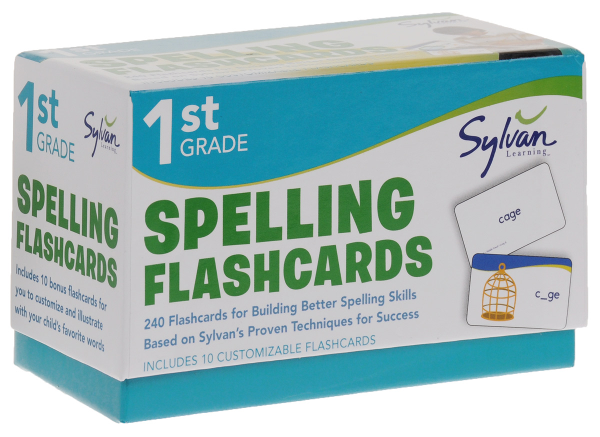 First Grade: Spelling Flashcards (набор из 240 карточек)