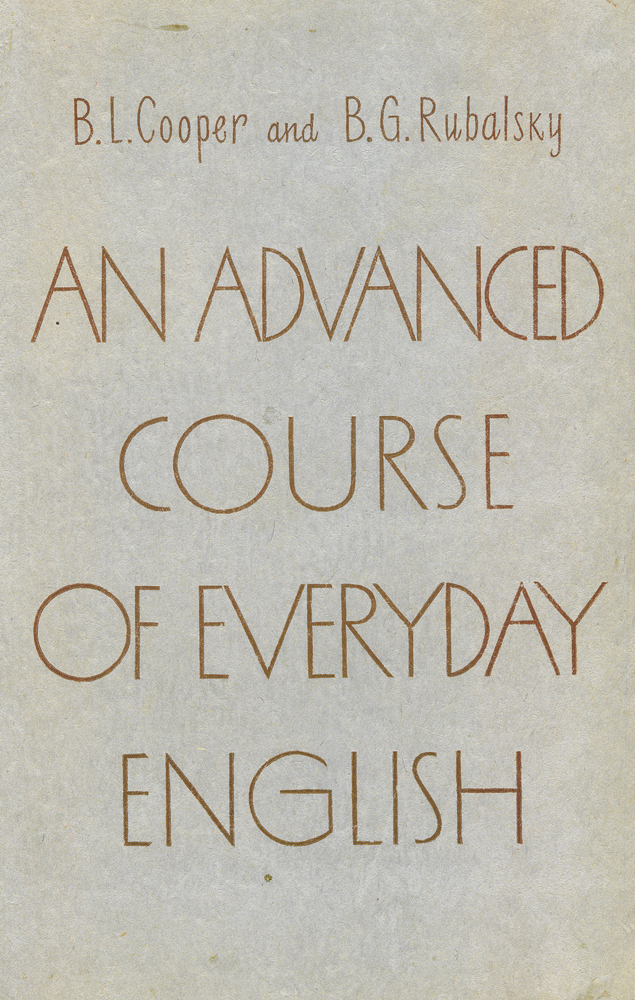 An advanced course of everyday English