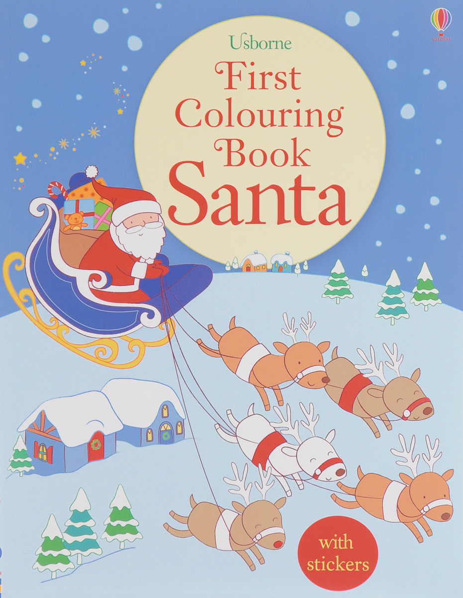 First Colouring Book Santa (+наклейки)