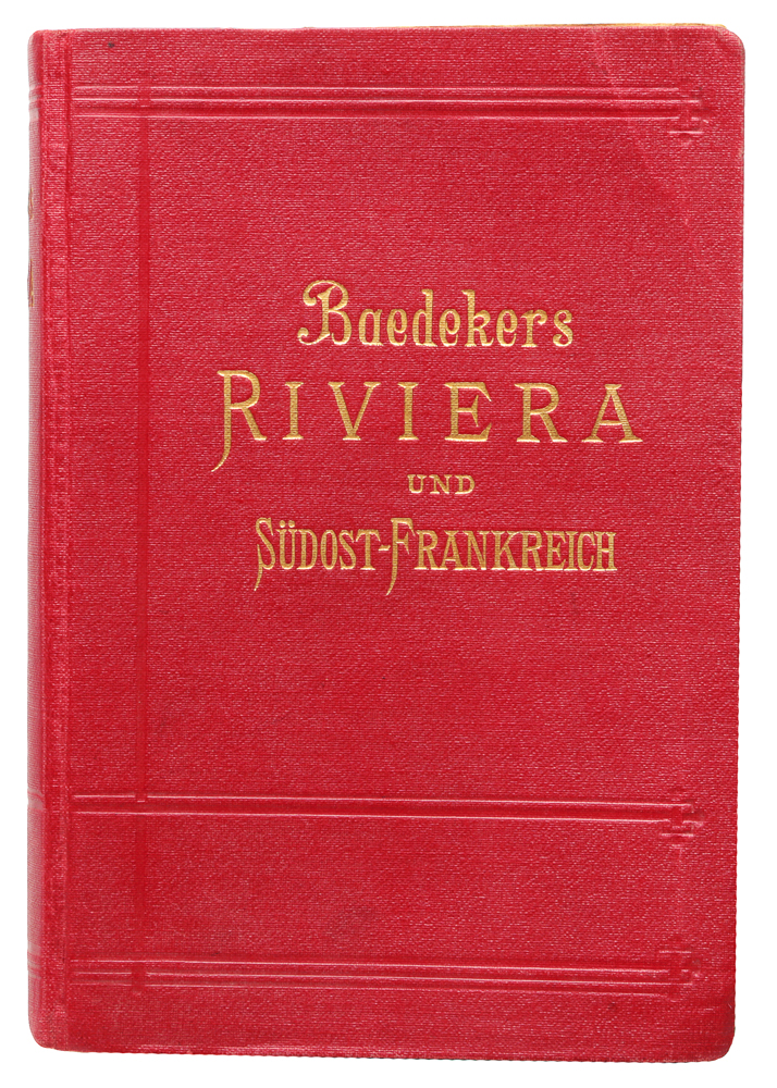 Die Riviera das Sudostliche Frankreich. KorsikaПК301004_лимонный, салатовый Die Riviera das Sudostliche Frankreich. KorsikaПК301004_лимонный, салатовыйLeipzig. Verlag von Karl Baedeker. Сохранность хорошая