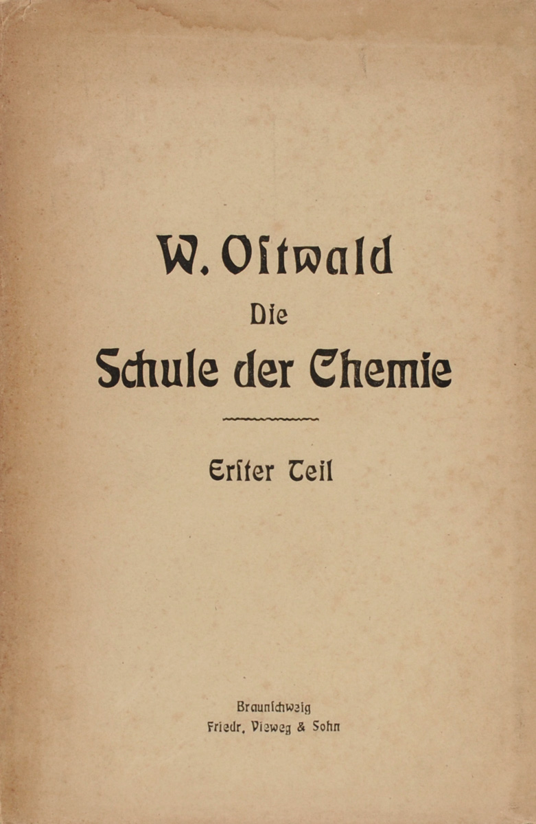Die Schule der ChemieПК301004_лимонный, салатовый Die Schule der ChemieПК301004_лимонный, салатовыйBraunschweig, 1903 год, Druck und Verlag von Friedrich Vieweg und Sohn. Издательский переплет. Сохранность хорошая. Сохранена оригинальная обложка. Вашему вниманию представлено старинное книжное издание на немецком языке Die Schule der Chemie автора W.Ostwald. Издание не подлежит вывозу за пределы Российской Федерации.