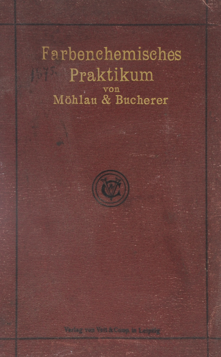Farbenchemisches Praktikum2616225 Farbenchemisches Praktikum2616225Leipzig, 1908. Verlag von Veit & Comp. С семью таблицами с цветными образцами. Издательский переплет. Сохранена оригинальная обложка. Сохранность хорошая. Die Erkenntnis, dass die Lehren der organischen Chemie einen Besitz von nur zweifelhafter Festigkeit und Sicherheit fur alle diejenigen darstellen, die nicht durch synthetische Arbeiten einen etwas tieferen Einblick in den Mechanismus organischer Reaktionen erlangt haben, hat sehr bald dazu gefuhrt, die Darstellung organischer Ubungspraparate, als einen nutzlichen und notwendigen Bestandteil praktischer Arbeit, der Laboratoriumstatigkeit anzugliedern. Издание не подлежит вывозу за пределы Российской Федерации.