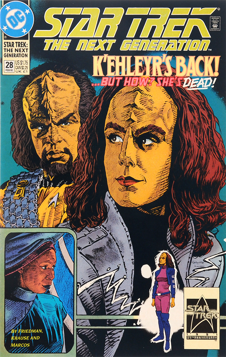 Star Trek: The Next Generation: K'Ehleyr's Back!... But how? She's Dead!№ 28, February 1992