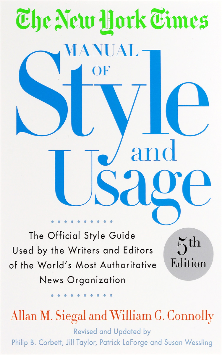 Manual of Style and Usage