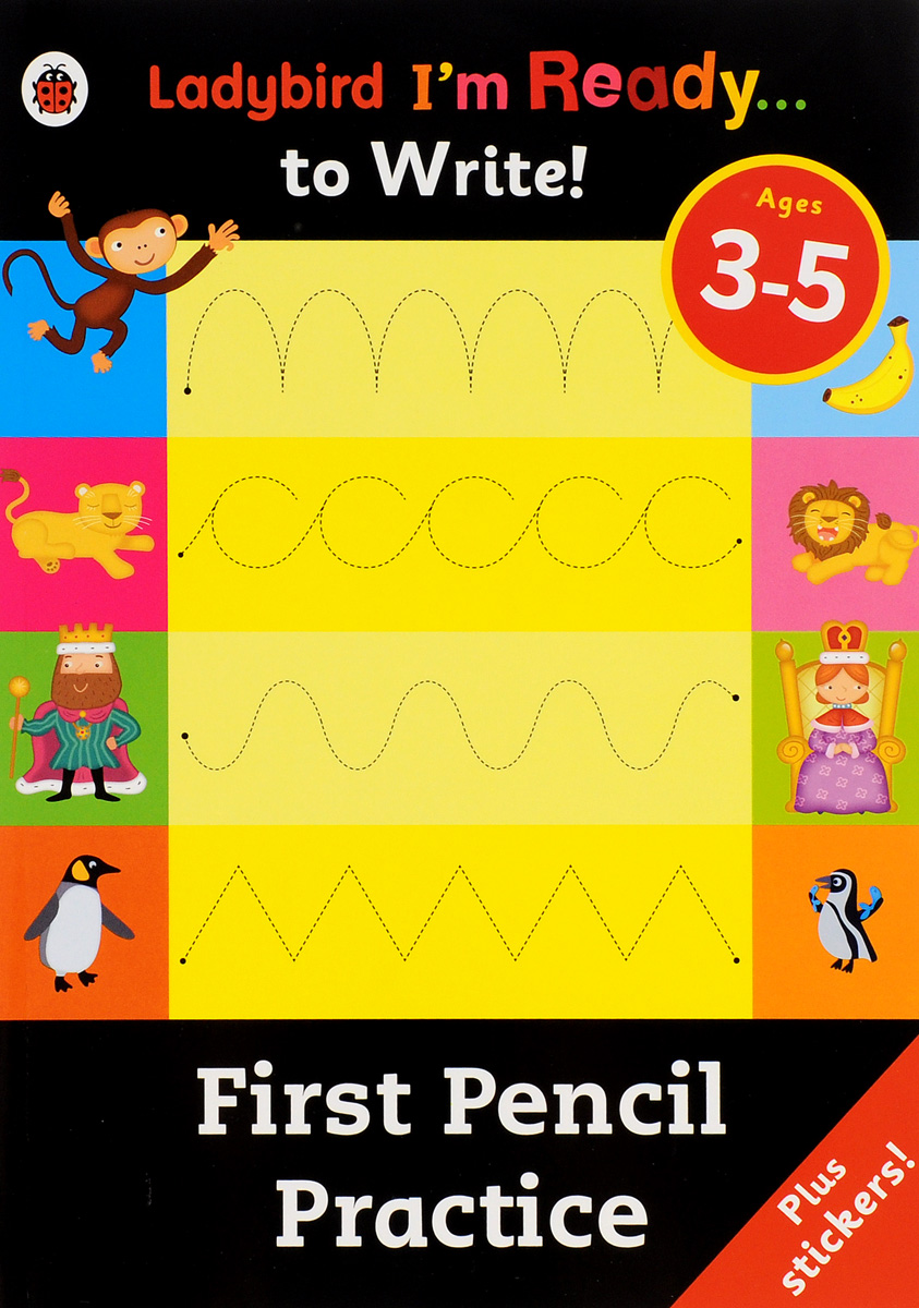 First Pencil Practice: Ages 3-5 (+ Stickers)