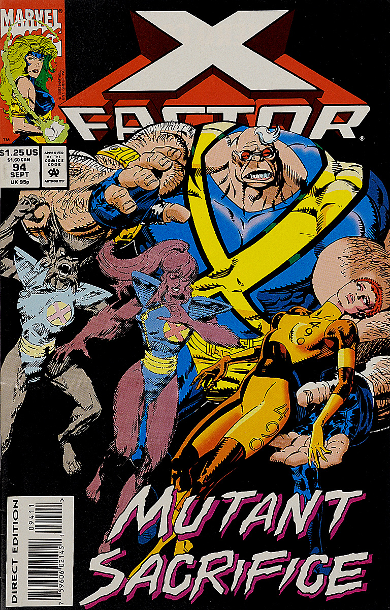 X-factor: Mutant Sacrifice: Volume 1,№ 94, September 1993