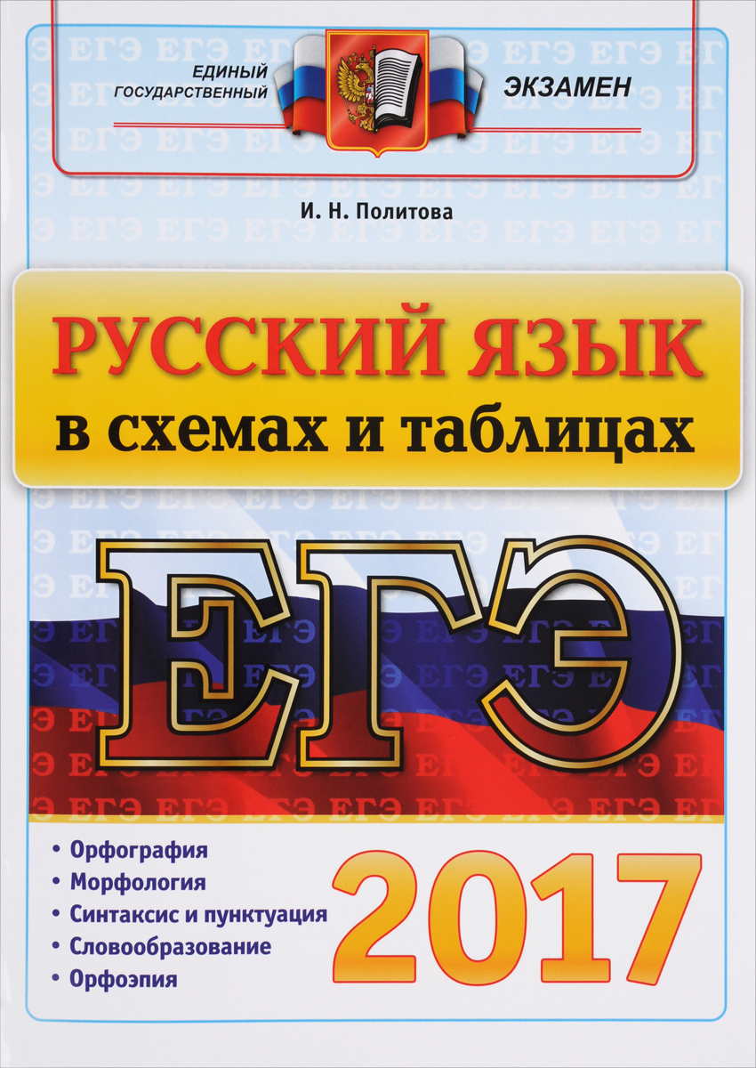 ЕГЭ 2017. Русский язык в схемах и таблицах