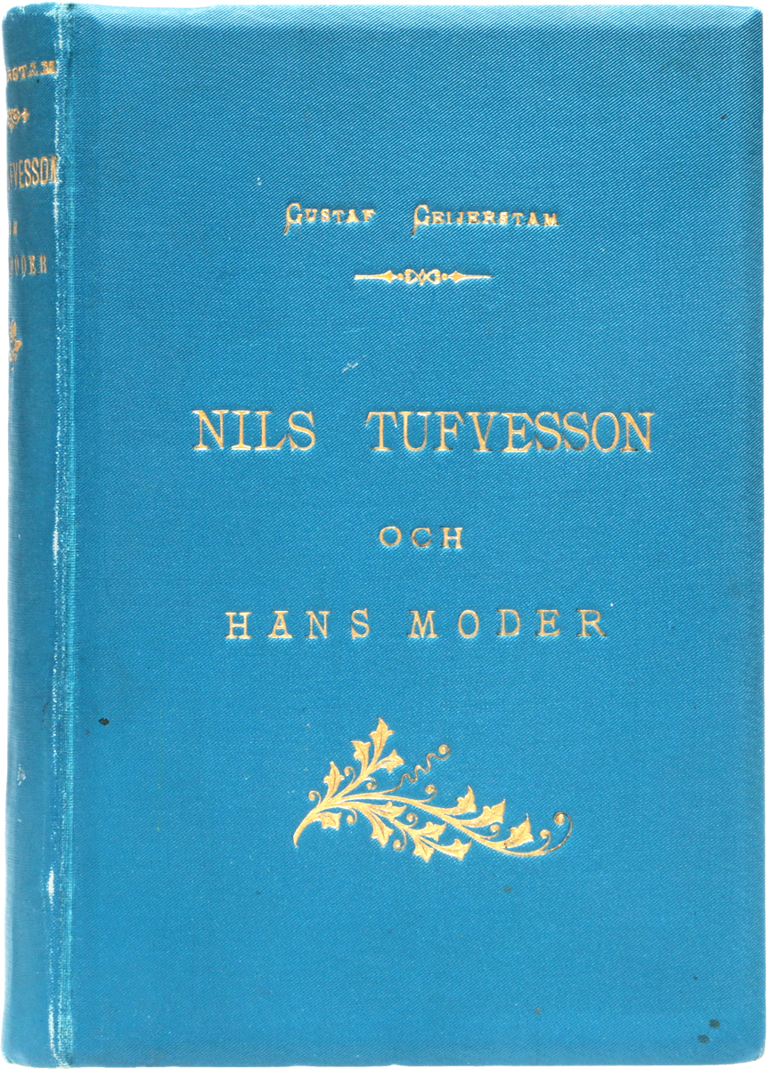 Nils Tufvesson och Hans Moder410_желтый, синий Nils Tufvesson och Hans Moder410_желтый, синийПрижизненное издание. Стокгольм, 1902 год. Издание C. & E. Gernandts Forlags Aktiebolag. Типографский переплет. Сохранность хорошая. Густав Гейерстам (1858-1909) - шведский писатель, подобно своему соотечественнику Стриндбергу пользующийся европейской известностью. В разное время он являлся декадентом, последовательным реалистом, мистиком, не раз впадал в крайности и поражал неожиданными отступлениями от прежней своей манеры. В романе Nils Tufvesson och Hans Moder писатель погружается в область ненормального, извращенного, местами пользуясь недостаточно художественными средствами. Не подлежит вывозу за пределы Российской Федерации.