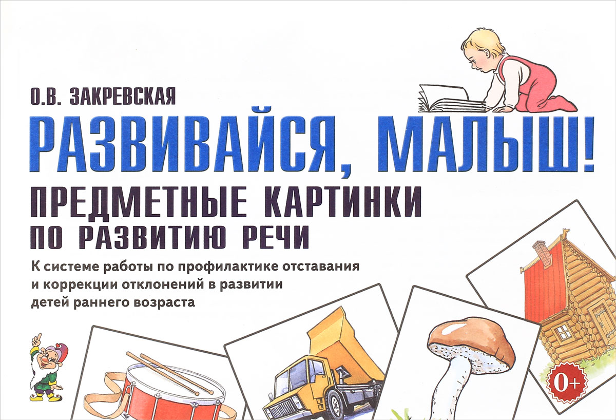 Развивайся, малыш! Предметные картинки по развитию речи. К системе работы по профилактике отставания и коррекции отклонений в развити детей раннего возраста