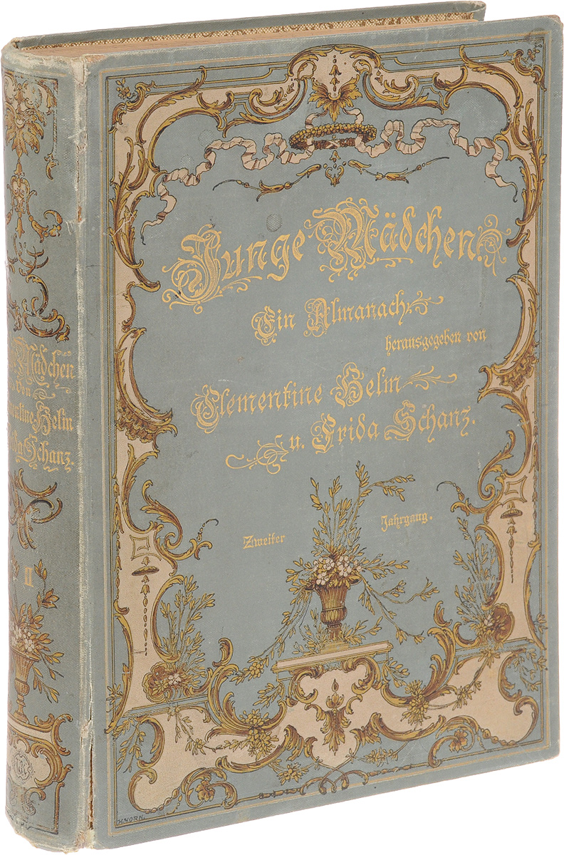 Junge Maedchen. Ein AlmanachПК301004_лимонный, салатовый Junge Maedchen. Ein AlmanachПК301004_лимонный, салатовыйБилефельд - Лейпциг, конец XIX - начало XX века. Издательство Verlag von Velhagen und Klasing. Иллюстрированное издание с цветными и черно-белыми рисунками. Типографский переплет с золотым тиснением. Сохранность хорошая. Вниманию читателей предлагается 20 выпуск немецкого альманаха для юных читательниц Junge Maedchen. В альманахе печатались художественные произведения для девочек - стихотворения и рассказы, рассказы об известных личностях, произведениях искусства, отдельный раздел был посвящен рукоделию. Альманах богато иллюстрирован. Не подлежит вывозу за пределы Российской Федерации.