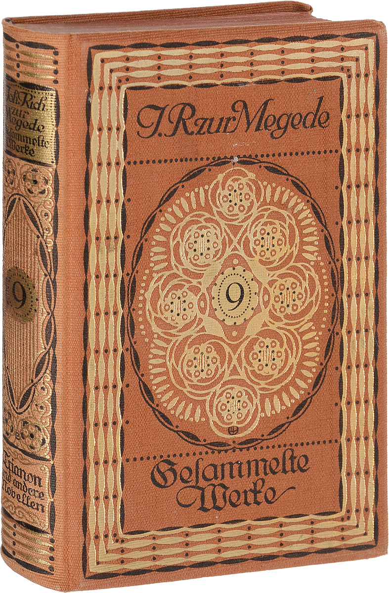 Gesammelte Werke von Johannes Richard zur Megede in 12 Baenden. Band 9ПК301004_лимонный, салатовый Gesammelte Werke von Johannes Richard zur Megede in 12 Baenden. Band 9ПК301004_лимонный, салатовыйШтутгарт - Лейпциг, начало XX века. Издательство Deutsche Verlags-Anstalt. Типографский переплет с золотым тиснением. Сохранность хорошая. Вниманию читателей предлагается 9 том собрания сочинений немецкого писателя Иоганна Рихарда Мегеде (1864 - 1906). Мегеде имел большой успех в области сенсационного салонного романа и написал ряд популярных социальных романов на исторические темы. В своих произведениях писатель детально описал пейзаж Восточной Пруссии и ее народ. Главными произведениями Мегеде считаются романы Unter Zigeunern, Quitt, Von zarter Hand, Kismet, Felicie, Trianon, Der Ueberkater. В настоящее издание вошел сборник новелл Trianon. Издание на языке оригинала. Не подлежит вывозу за пределы Российской Федерации.