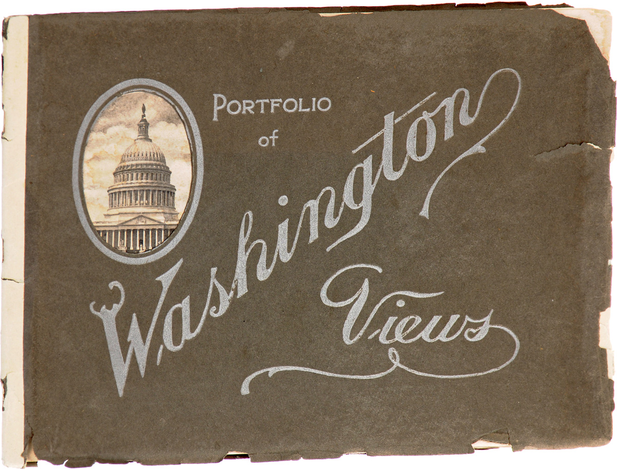 Portfolio of Washington Views. Альбом видовART-3116310 Portfolio of Washington Views. Альбом видовART-3116310Вашингтон, первая четверть XX века. Издательство Inter-state printing and engraving company. Типографская обложка. Сохранность хорошая. Вашингтон - столица США, город-символ американской государственности, получил свое название по фамилии первого американского президента Джорджа Вашингтона. Помпезный и величественный, с просторными проспектами, многокилометровыми зелеными бульварами и легендарными монументами, этот город воплощает в себе мечты американцев о свободе и справедливости. Вниманию читателей предлагается альбом, в котором собраны фотографические виды главных достопримечательностей Вашингтона начала XX века.
