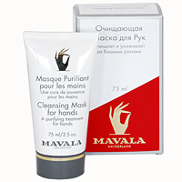 Маска очищающая Mavala для рук, с перчатками, 75 мл07-147 Маска очищающая Mavala для рук, с перчатками, 75 мл07-147Маска оказывает моментальный эффект лечебного, отбеливающего и омолаживающего действия на сухую и поврежденную кожу рук. В состав входит аллантоин, хорошо известный своими целебными свойствами, растительные экстракты мальвы, огурца и мелисы, которые удаляют из кожи загрязнения, освежают и подтягивают ее, а также экстракт алое вера, который успокаивает и смягчает кожу. Способствует быстрому обновлению клеток. Применяйте маску раз в неделю с легким массажем рук. Оставьте ее на руках на 10 минут, после чего смойте водой. К маске прилагаются комплект одноразовых полиэтиленовых перчаток. Характеристики: Объем: 75 мл. Производитель: Швейцария. Артикул: 923.14. Товар сертифицирован.