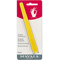 Пилочка Mavala для маникюра, 8 шт06-189 Пилочка Mavala для маникюра, 8 шт06-189Пилка предназначена для придания формы натуральным ногтям. Она прекрасно подходит для обработки даже самых хрупких и тонких ногтей. Этой пилочкой легко сгладить грубую кожу вокруг ногтя. Способ применения: используйте желтую сторону для придания ногтям желаемой длины. Чтобы сохранить природную силу ногтей, избегайте попадания пилки слишком глубоко по углам ногтей. При помощи более гладкой, голубой стороны пилки Вы сможете хорошо опилить края ногтей. Желтая сторона пилки имеет более крупную абразивность и хорошо подходит для педикюра. Набор состоит из 8 пилочек. Характеристики: Количество пилочек: 8. Длина пилочки: 14,5 см. Производитель: Швейцария. Артикул: 906.12 Товар сертифицирован.