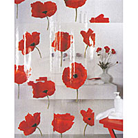 Штора для ванной комнаты Poppy cinnabar, 180 х 200 см1042344 Штора для ванной комнаты Poppy cinnabar, 180 х 200 см1042344Прозрачная штора для ванной комнаты Poppy cinnabar с изображением красных маков изготовлена из полихлорвинила. В верхней кромке шторы сделаны отверстия для колец. Штору можно стирать в стиральной машине при температуре не выше 40 градусов. Шторы от компании Spirella отличает яркий, красочный дизайн рисунков и высокое качество (гарантия на изделие 3 года). Сделайте вашу ванную комнату еще красивее!