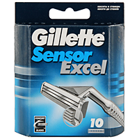 Сменные кассеты для бритья Gillette Sensor Excel, 10 шт.SNS-13284734 Сменные кассеты для бритья Gillette Sensor Excel, 10 шт.SNS-13284734Gillette - лучше для мужчины нет! Бритвенные кассеты для Gillette Sensor Excel. - 2 последовательно расположенных хромированных лезвия. - 5 микрогребней. - Смазывающая полоска. Сменные кассеты с двумя лезвиями для чистого и комфортного бритья по доступной цене. Характеристики: Комплектация: 10 сменных кассет. Товар сертифицирован. Состав смазывающей полоски: PEG-115M, PEG-7M, PEG-100, BHT.
