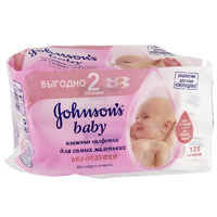 Влажные салфетки Johnsons baby, для самых маленьких, 128 шт505856 Влажные салфетки Johnsons baby, для самых маленьких, 128 шт505856Влажные салфетки Johnsons baby для самых маленьких разработаны специально для ухода и нежного очищения кожи новорожденных. Они очищают детскую кожу настолько деликатно, что могут использоваться даже для чувствительной области вокруг глазок. Салфетки пропитаны мягчайшим очищающим лосьоном без запаха, который не содержит отдушек и на 97% состоит из чистой воды. В составе лосьона - оптимальные для кожи новорожденных очищающие компоненты. Влажные салфетки Johnsons baby: не содержат мыла и спирта; подходят для чувствительной кожи; имеют формулу Нет больше слез. Рекомендованы ассоциацией детских аллергологов и иммунологов России.