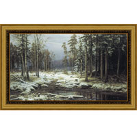 Первый снег (И.И. Шишкин), со светлой рамкой, 25 x 40 см25x40 OZ129-504011 Первый снег (И.И. Шишкин), со светлой рамкой, 25 x 40 см25x40 OZ129-504011Художественная репродукция картины И.И. Шишкина Первый снег Размер постера: 25 см x 40 см. Артикул: 25x40 OZ129-504011.