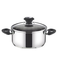 Кастрюля Tescoma Presto с крышкой, 1,5 л. 728216728216 Кастрюля Tescoma Presto с крышкой, 1,5 л. 728216728216Кастрюля Tescoma Presto изготовлена из высококачественной нержавеющей стали 18/10. Снабжена толстым многослойным дном, что значительно снижает вероятность пригорания пищи. Крышка кастрюли изготовлена из стекла и нержавеющей стали, с отверстием для пара. Благодаря отметкам литража на стенке кастрюли вам будет удобно следить за объемом приготовляемой пищи. Кастрюля пригодна для газовых, электрических, стеклокерамических, индукционных плит. Это идеальный подарок для современных хозяек, которые следят за своим здоровьем и здоровьем своей семьи. Эргономичный дизайн и функциональность позволят вам наслаждаться процессом приготовления любимых, полезных для здоровья блюд. Характеристики: Материал: нержавеющая сталь, стекло, пластик. Объем: 1,5 л. Диаметр: 16 см. Производитель: Чехия. Артикул: 728216. Прилагается инструкция по использованию.