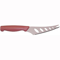 Нож для сыра Atlantis 13см 5Z-P5Z-P Нож для сыра Atlantis 13см 5Z-P5Z-PНож для сыра Atlantis превосходно подходит для нарезки твердых и мягких сыров, также на конце лезвия имеется вилка - для сервировки сыра. Нож обработан специальным антибактериальным покрытием Microban. Покрытие Microban - самое надежное в мире средство для защиты от бактерий, грибков, плесени и запахов. Действует постоянно, даже после мытья, обеспечивая большую защиту ножа. Антибактериальная защита работает на протяжении всего срока службы ножа. Особенности ножа Atlantis: японская высокоуглеродистая нержавеющая сталь прочный и острый клинок пластиковая ручка с антибактериальной защитой Microban эргономический дизайн ручки безопасное и прочное покрытие лезвия, не дающее пище прилипать к ножу красивое сочетание цветов ручки и лезвия.