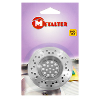Сито-фильтр для раковины Metaltex29.75.70 Сито-фильтр для раковины Metaltex29.75.70Сито-фильтр Metaltex имеет специальное углубление для раковины и выполнен из нержавеющей стали. Сито-фильтр поможет предотвратить засорение вашей раковины. Характеристики: Материал: нержавеющая сталь. Диаметр: 7 см. Производитель: Италия. Артикул: 29.75.70.