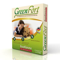 БиоКапли Green Fort от блох и клещей, для собак более 25 кгG103 БиоКапли Green Fort от блох и клещей, для собак более 25 кгG103Репеллентные БиоКапли на основе композиции из натуральных эфирных масел для отпугивания эктопаразитов собак (блох, вшей, клещей, власоедов, комаров, мух, слепней). БиоКапли: - безопасны для человека и животных; - не имеют ограничений по физиологическому состоянию; - эффективны до 3 месяцев (3 пипетки по 1 месяцу). Характеристики: Активные компоненты: композиция эфирных масел (цитронеллы, гвоздики, лаванды, корицы). Комплектация: 3 шт. Объем (1 шт.): 2,5 мл. Размер упаковки: 12 см х 12 см х 2,5 см. Производитель: Россия.