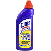Гель чистящий Comet, лимон, 500 млCG-80227821 Гель чистящий Comet, лимон, 500 млCG-80227821Чистящий гель Comet предназначен для глубокого очищения поверхностей. Эффективно удаляет повседневные загрязнения и обычный жир во всем доме, а также дезинфицирует поверхности благодаря формуле с хлоринолом. Характеристики: Объем: 500 мл.