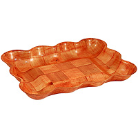 Ваза для фруктов Oriental way Шафран 23 х 32см RPP-1013BRPP-1013B Ваза для фруктов Oriental way Шафран 23 х 32см RPP-1013BRPP-1013BОригинальная деревянная ваза Шафран прекрасно подойдет для вашей кухни. Предназначена для красивой сервировки фруктов. Ваза выполнена из высококачественной древесины березы. Изящный дизайн придется по вкусу и ценителям классики, и тем, кто предпочитает утонченность и изысканность. Характеристики: Материал: дерево. Размер: 23 см х 32 см х 4,5 см. Производитель: Тайвань. Артикул: RPP-1013B. Торговая марка Oriental way известна на рынке с 1996 года. Эта марка объединяет товары для кухни, изготовленные из дерева и других материалов. Все товары марки Oriental way являются безопасными для здоровья, экологичными, прочными и долговечными в использовании.