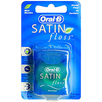 Зубная нить Oral-B Satin floss, с мятным вкусом, 25 мSTT-75040808 Зубная нить Oral-B Satin floss, с мятным вкусом, 25 мSTT-75040808Зубная нить Oral-B Satin floss - уникальная атласная текстура этой нити обеспечивает удобство при ее использовании. Она эффективно удаляет зубной налет и застрявшие частицы, что дает вашим зубам ощущение сияющей чистоты. Ежедневное использование поможет вашим деснам и зубам оставаться здоровыми. Характеристики: Длина: 25 м. Изготовитель: Ирландия. Артикул: 2095594. Товар сертифицирован.