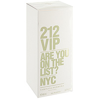 Carolina Herrera 212 VIP. Парфюмированная вода, 80 мл8411061711767 Carolina Herrera 212 VIP. Парфюмированная вода, 80 мл8411061711767Carolina Herrera 212 VIP - аромат навеянный мироощущением и образом жизни золотой молодежи современного Нью-Йорка. Основная идея аромата - А вы есть в списке? - фраза, пришедшая из мира VIP, но не имеющая ничего общего с деньгами или известностью. Быть в списке - значит обладать особой жизненной позицией и неординарными личностными характеристиками. Флакон - это блестящая интерпретация легендарного флакона 212 с добавлением эссенции чистейшего золота. Классификация аромата: цветочный, восточный. Пирамида аромата: Верхние ноты: бергамот, грейпфрут, чай. Ноты сердца: роза, остантус. Ноты шлейфа: ваниль, амбра. Ключевые слова: Эксклюзивный, чувственный, гламурный!