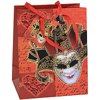 Пакет подарочный Венецианская маска, 18 см x 23 см x 10 см. 2123821238 Пакет подарочный Венецианская маска, 18 см x 23 см x 10 см. 2123821238Бумажный подарочный пакет, оформленный изображением венецианской маски, с глянцевой ламинацией и золотистым тиснением, станет незаменимым дополнением к выбранному подарку. Для удобной переноски на пакете имеются две ручки из шнурка. Подарок, преподнесенный в оригинальной упаковке, всегда будет самым эффектным и запоминающимся. Окружите близких людей вниманием и заботой, вручив презент в нарядном, праздничном оформлении. Характеристики: Материал: бумага, текстиль. Размер: 18 см х 23 см х 10 см. Производитель: Китай. Артикул: 21238.